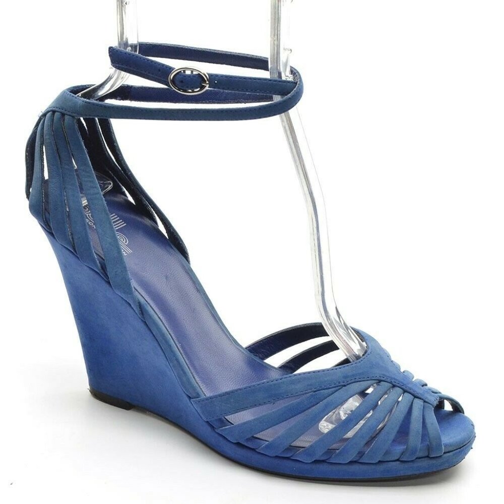 Belle by Sigerson Morrison Strappy Wedge Pumps 8 B